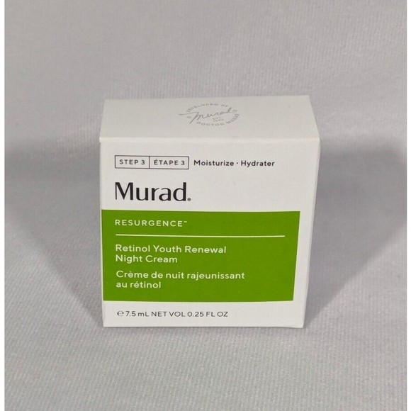 MURAD - RETINOL YOUTH RENEWAL NIGHT CREAM - DELUXE SAMPLE .25oz - NEW IN BOX - Picture 1 of 3